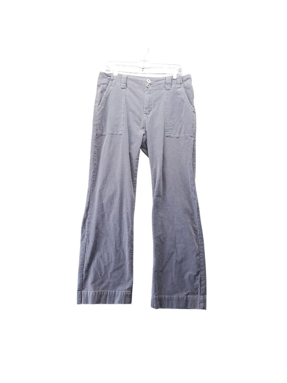 Flamingo Pants Womens XL Gray Corduroy Wide Leg Casual Stretch *Read*